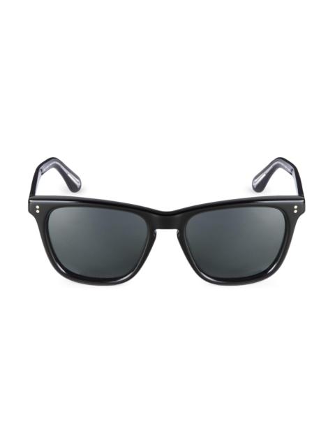 Oliver Peoples Men's Lynes 55MM Pillow Sunglasses - Black