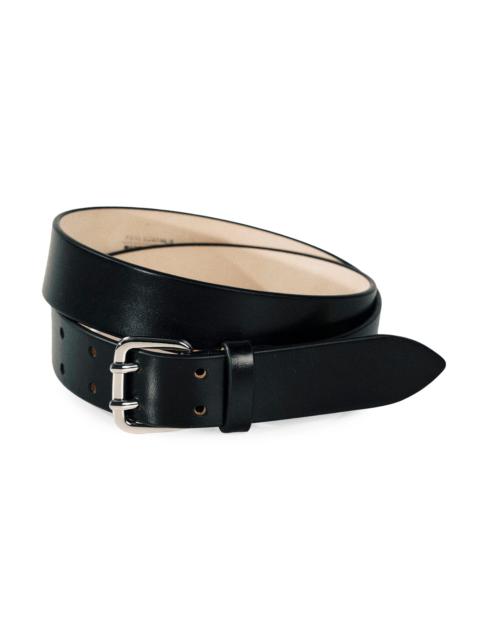 DÉHANCHE Women's Mini Hutch Leather Belt - Black Silver
