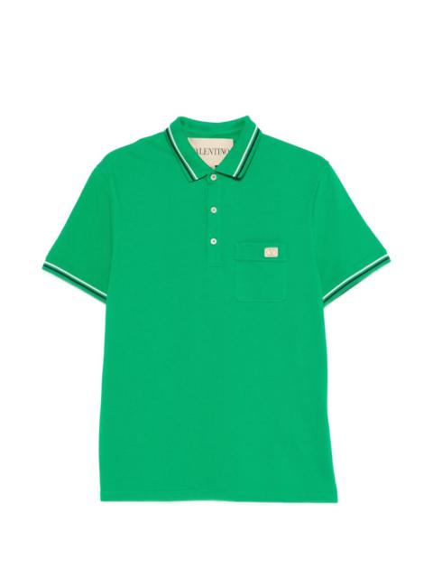 Valentino pocket trim polo T-shirt