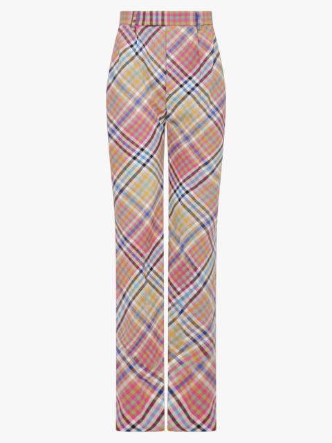 Vivienne Westwood HEATHER CHECK RAY WIDE LEG PANT | MULTI