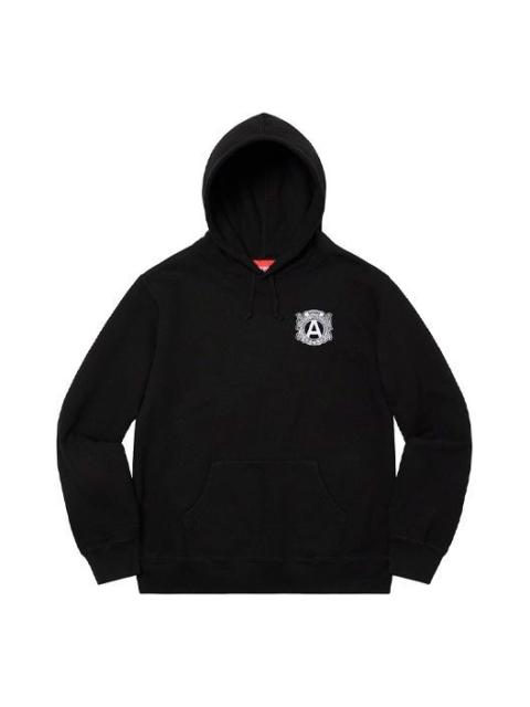 Supreme Anti Hooded Sweatshirt 'Black White' SUP-FW20-344
