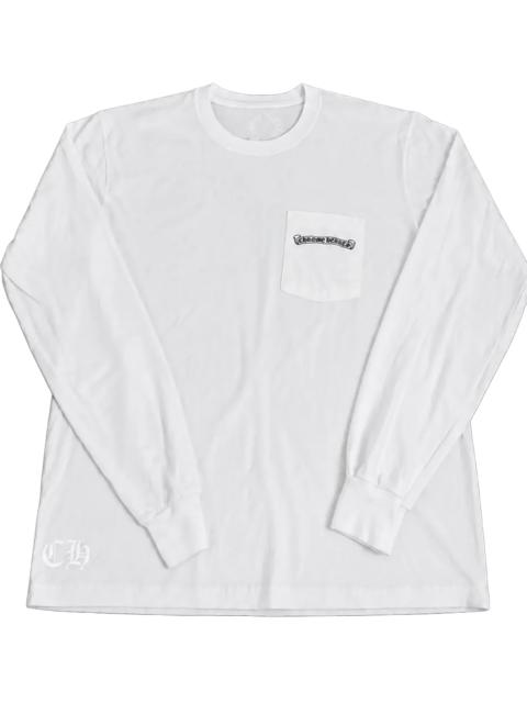 Chrome Hearts USA Script Logo Long Sleeve T-Shirt Tee "White" CHRM1588