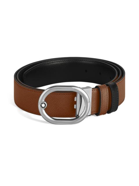Montblanc L'OVALE 35 MM REVERSIBLE BELT IN SARTORIAL LEATHER