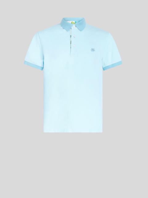 Etro POLO SHIRT WITH EMBROIDERED PEGASO