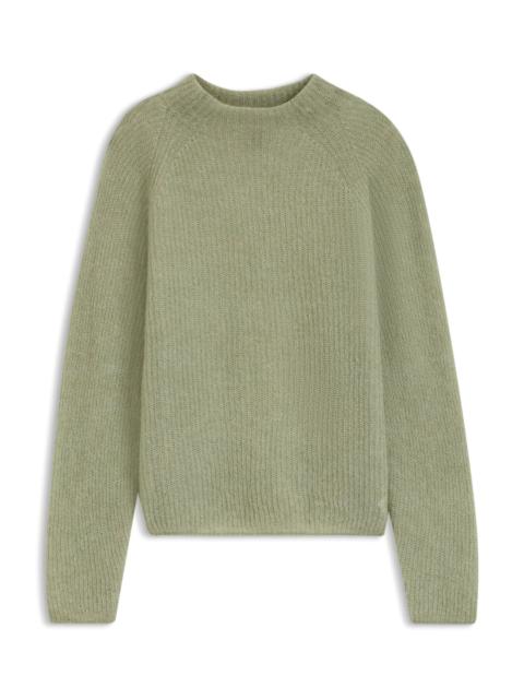 BOSS ALPACA-BLEND SWEATER WITH MOCK NECK