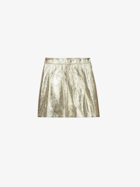 Zadig & Voltaire Jinette Leather Skirt