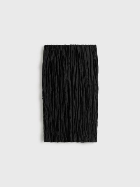 TOTEME Crinkled linen skirt black