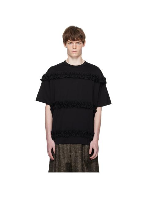 Simone Rocha Black Ruffle Frill T-shirt
