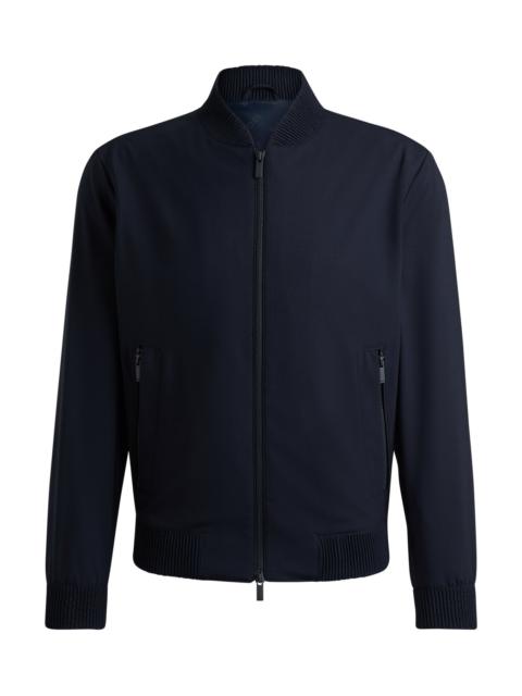 BOSS SLIM-FIT BLOUSON JACKET IN WOOL BLEND