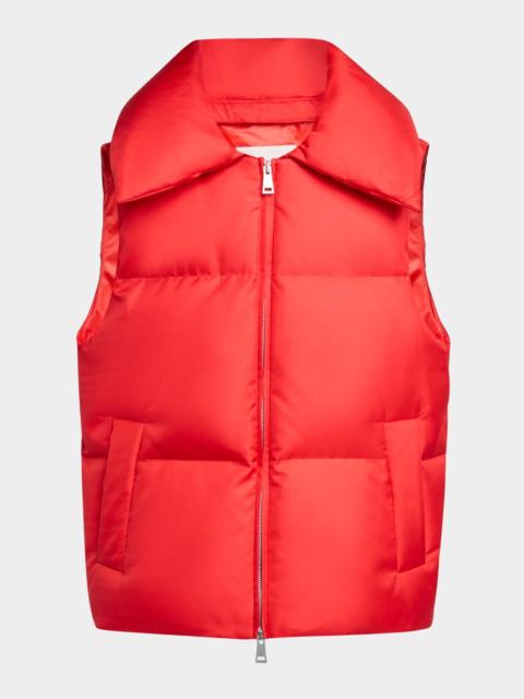 Moncler x Qui Hao Linglong Down Vest with Removable Hood