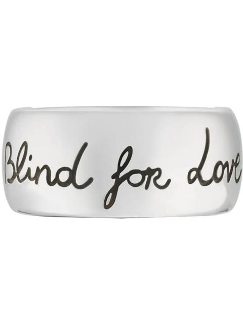GUCCI Gucci Blind For Love Ring Wide Silver