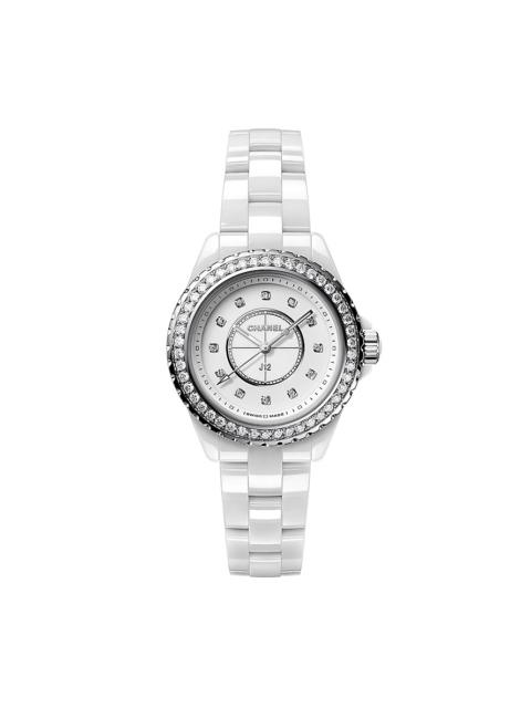 CHANEL H6418 J12 steel, ceramic and 1.21ct diamond quartz watch