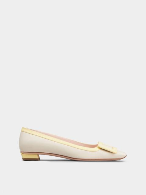 Roger Vivier Belle Vivier Covered Buckle Ballerinas in Nappa Leather