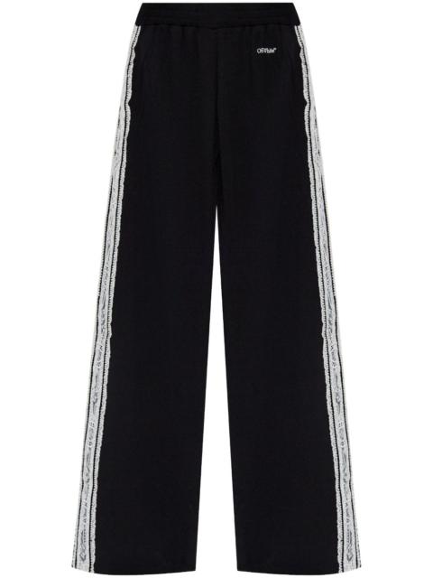 Off-White lace-detailing track pants
