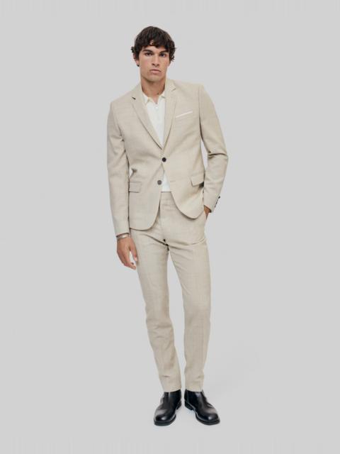 The Kooples BEIGE SLIM FIT WOOL SUIT JACKET