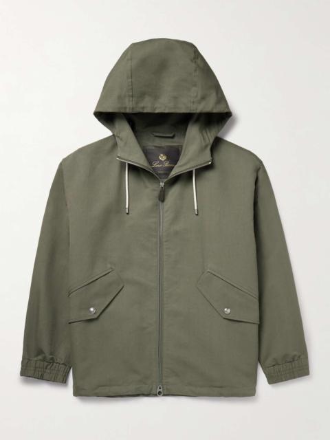 Ako Cotton and Silk-Blend Twill Hooded Parka