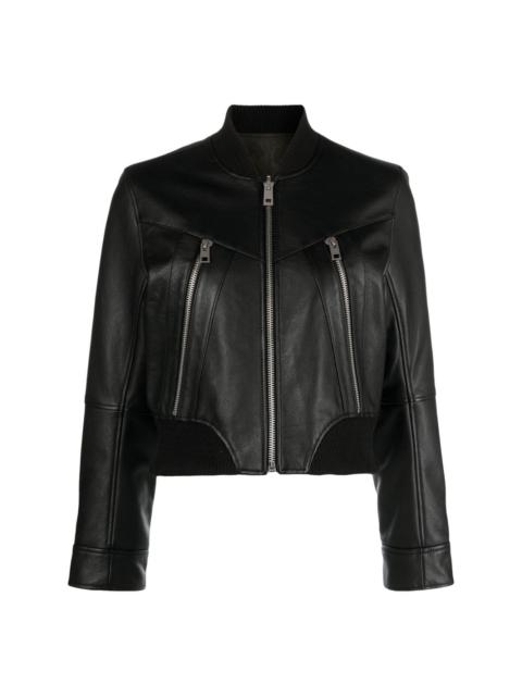 Zadig & Voltaire cropped leather jacket