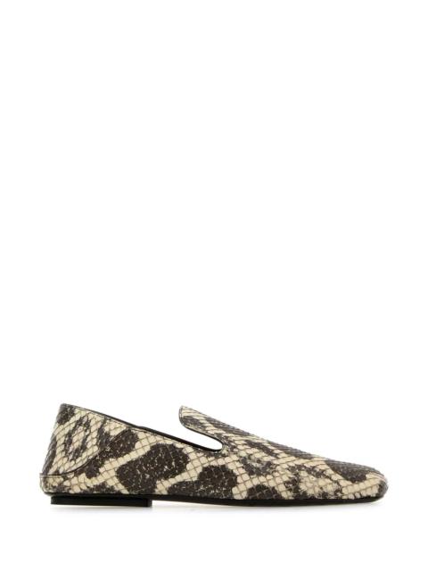 Bottega Veneta Multicolor Leather Adamo Slippers Anaconda Mocassini
