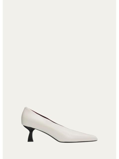 NODALETO 70mm Lambskin Leather Kitten-Heel Pumps
