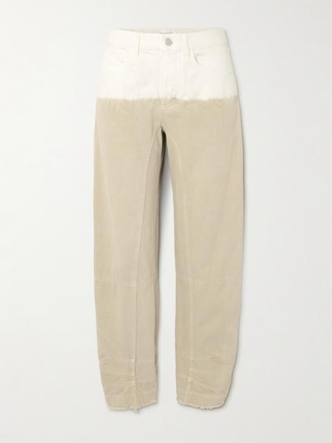 Jil Sander Dégradé Frayed Mid-rise Straight-leg Jeans
