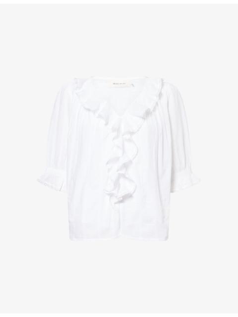 SKALL Clea Frilled Cotton Top