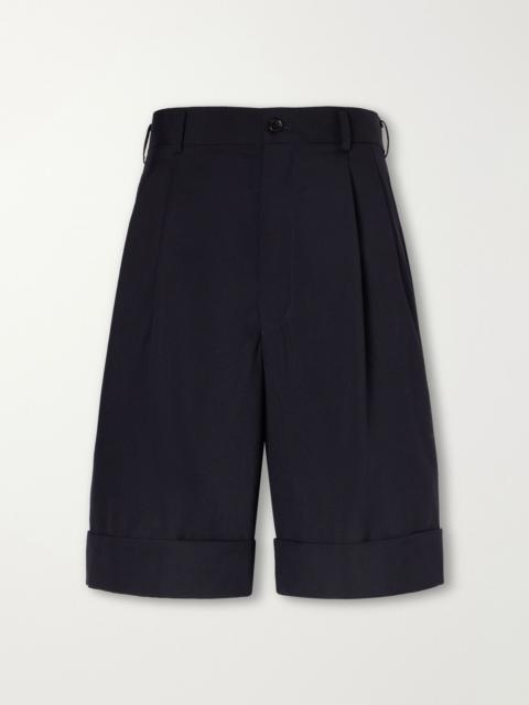 Comme des Garçons GIRL Pleated wool shorts Black
