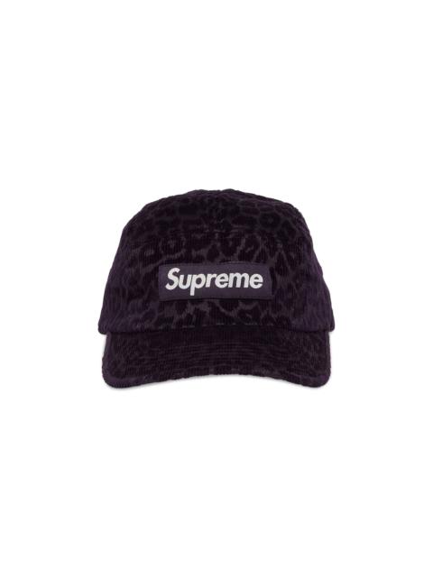 Supreme Leopard Corduroy Camp Cap 'Purple'