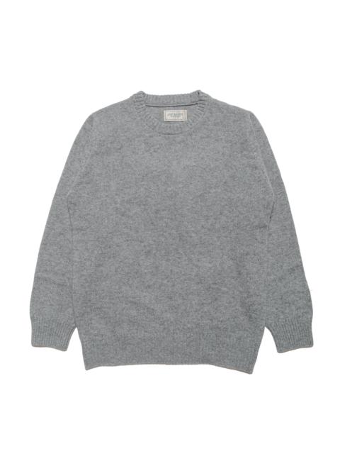 The Real McCoys MC21114 Wool Crewneck Sweater Grey