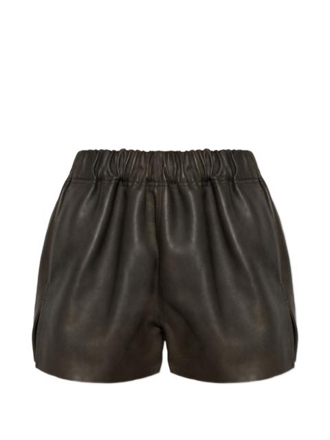 Rick Owens leather shorts