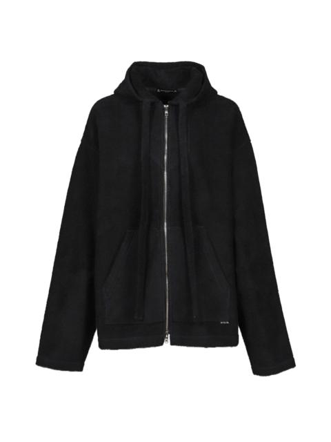 mastermind JAPAN TERRY JACQUARD ZIP-UP MEXICAN PARKA / BLK