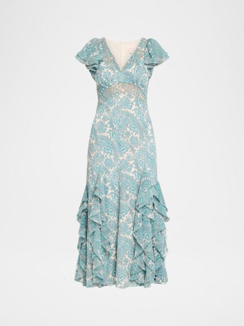 Cinq à Sept Hendrix Paisley Maxi Dress