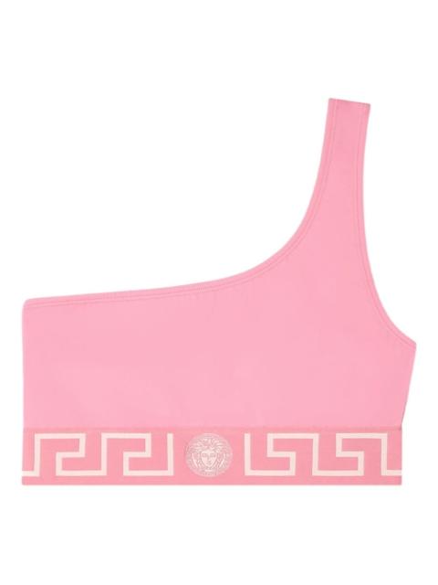 VERSACE Greca Border one-shoulder bikini top
