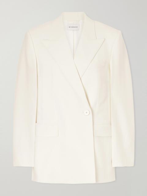 Givenchy Double-breasted Wool And Mohair-blend Cady Blazer