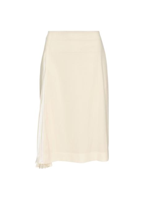 Jil Sander Fluid Wool Midi Skirt