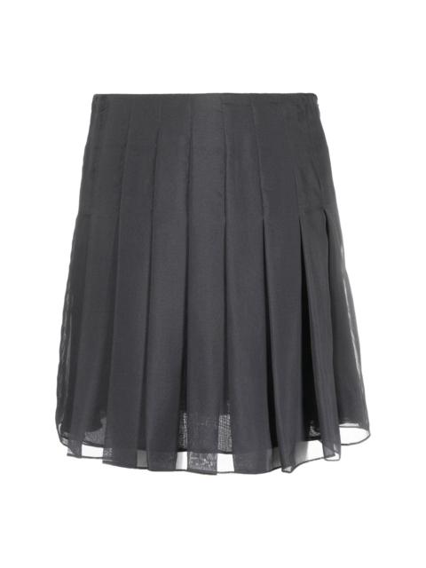 high-waist pleated miniskirt