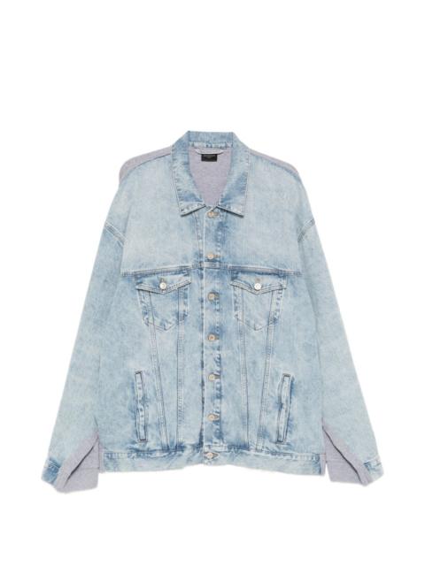 BALENCIAGA logo-denim denim jacket