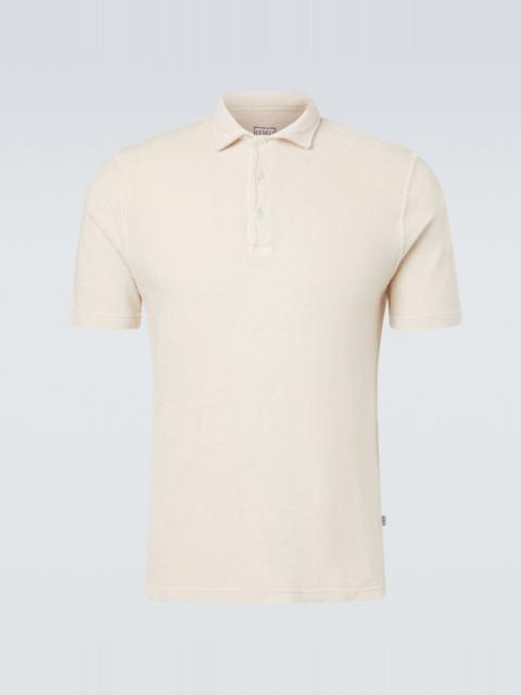 FEDELI Mondial cotton terry polo shirt