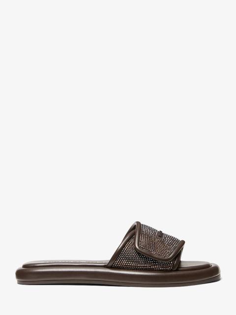 MICHAEL KORS Suki Embellished Slide Sandal