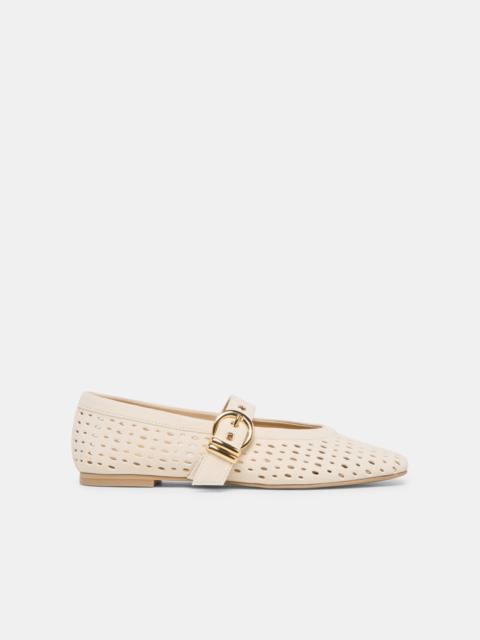 dolce vita MIKEL BALLET FLATS CREME PERFORATED SUEDE