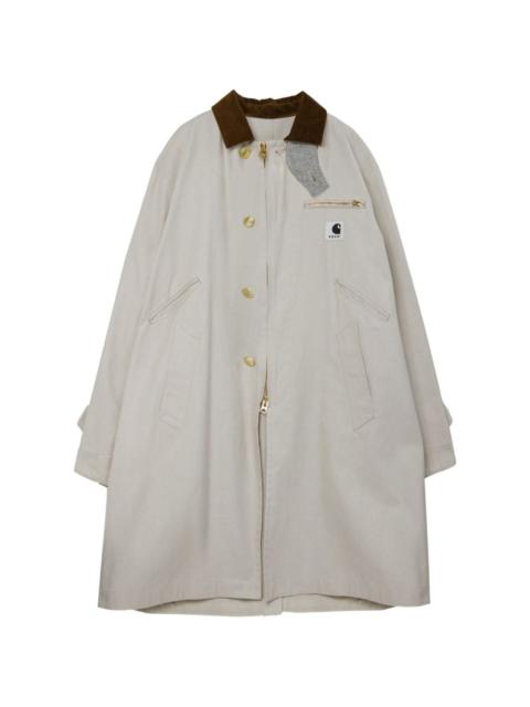 Carhartt WIP x Sacai logo trench coat
