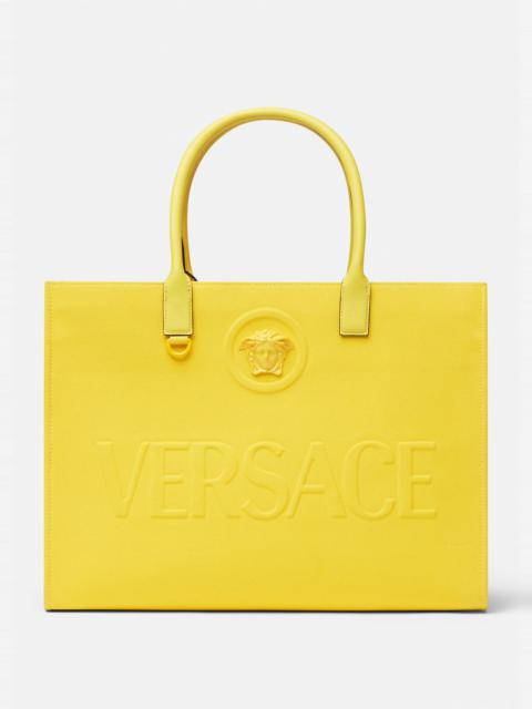 VERSACE La Medusa Canvas Tote Bag