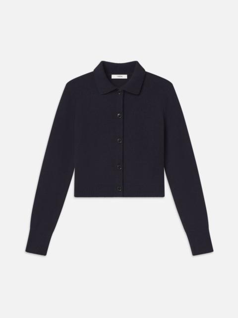 Shrunken Cashmere Cardi in Navy