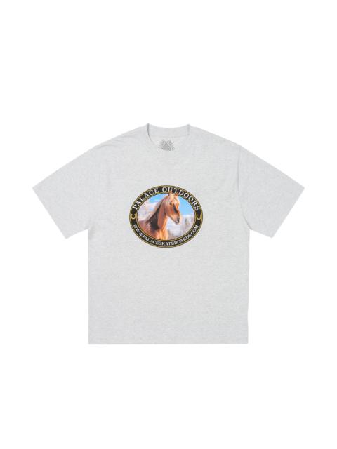 PALACE EQUESTRIAN T-SHIRT GREY MARL