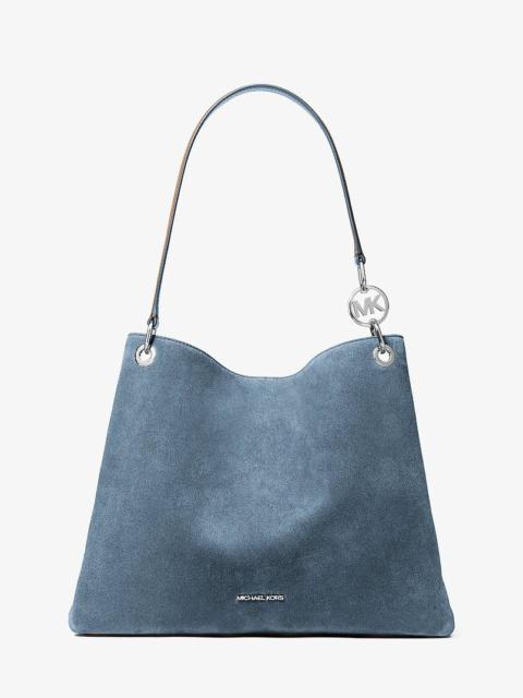 MICHAEL KORS Christina Large Suede Shoulder Bag