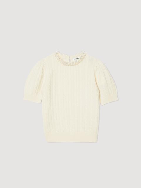 Sandro CABLE KNIT JUMPER