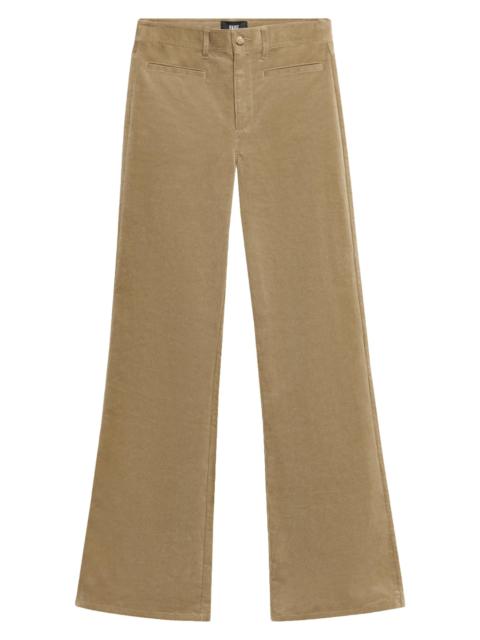 PAIGE Women's Leenah Wide-Leg Corduroy Pants - Olive