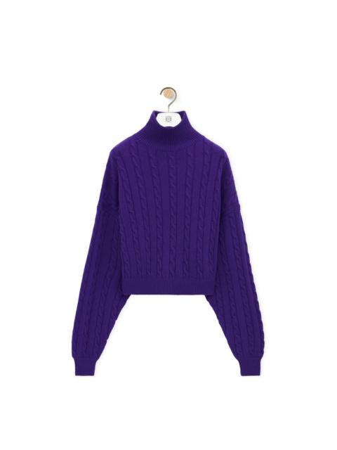 Loewe High neck sweater in wool