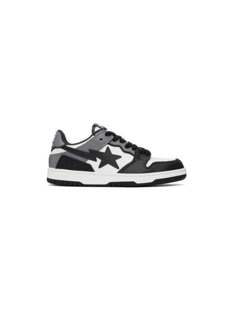 A BATHING APE® White & Black SK8 STA #5 M1 Sneakers