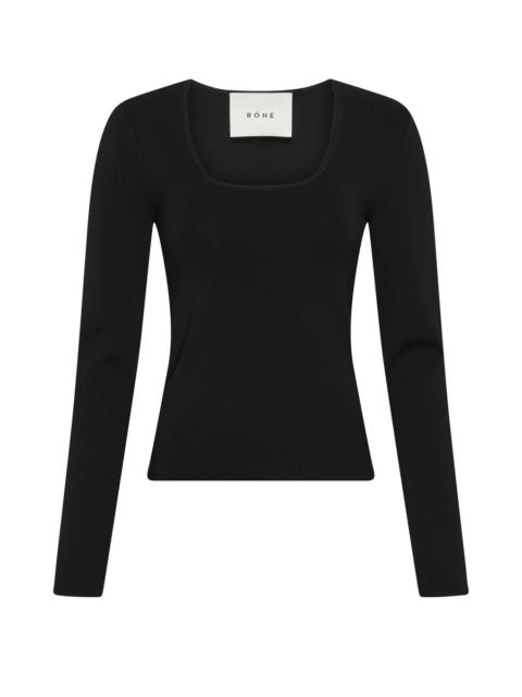 RÓHE Bustier-shaped knitted top