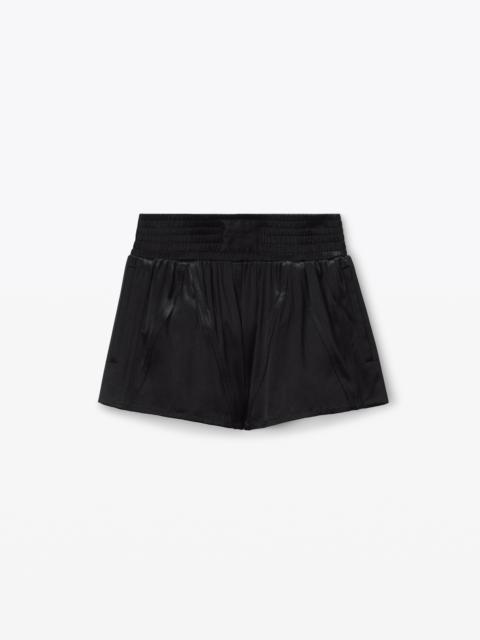 Alexander Wang track short in satin jersey